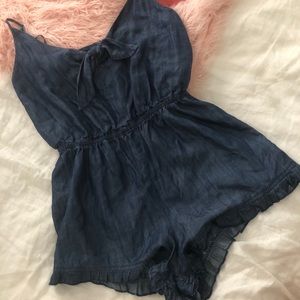 Denim romper
